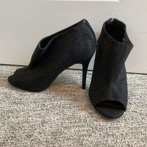 peep toe booties